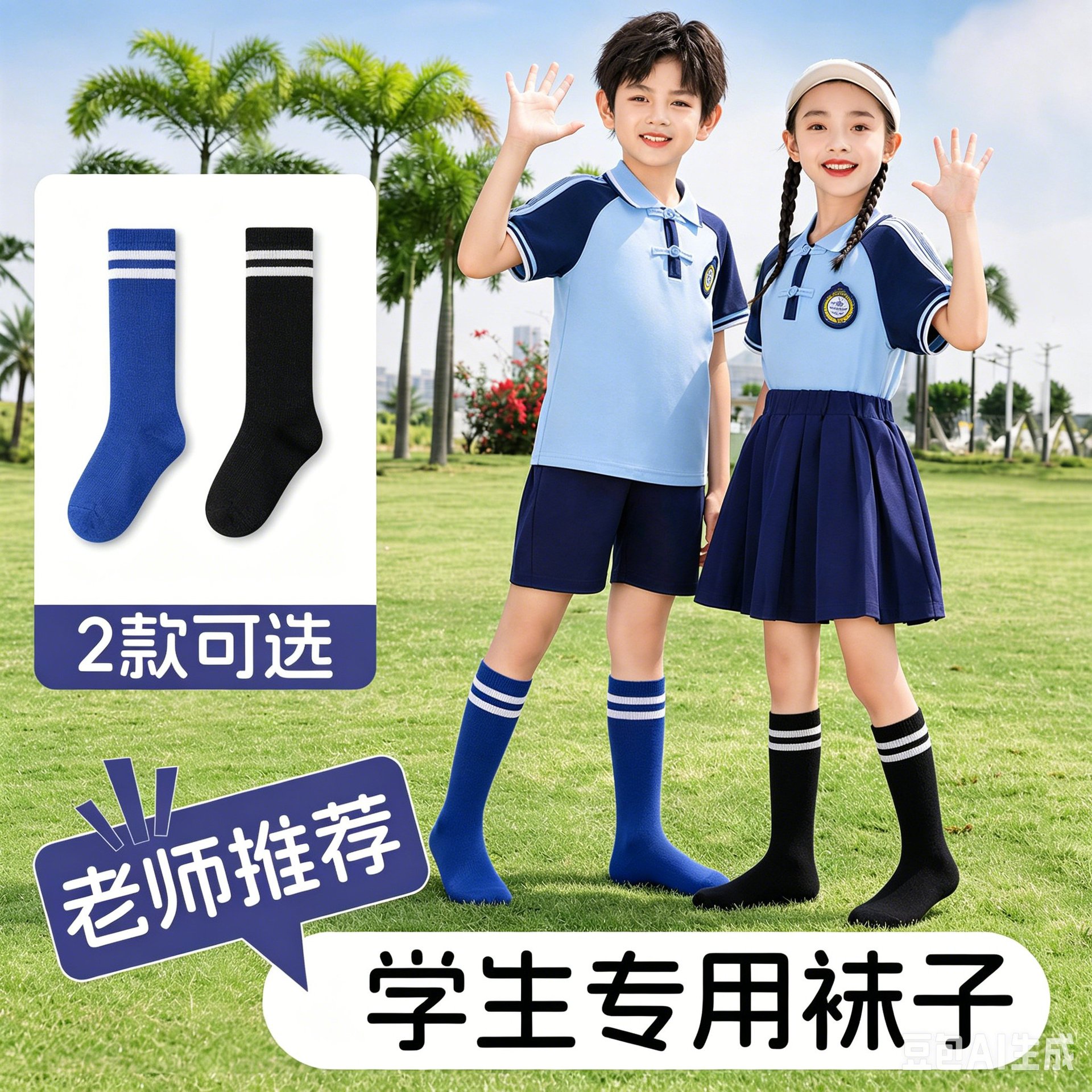 Nylon terry football socks for boys and girls, student sports mid-calf socks, children's half-high calf socks, children's long socks