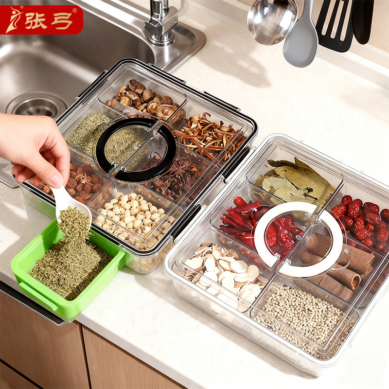 Compartment refrigerator storage box separated fresh food crisper kitchen crisper special food storage box