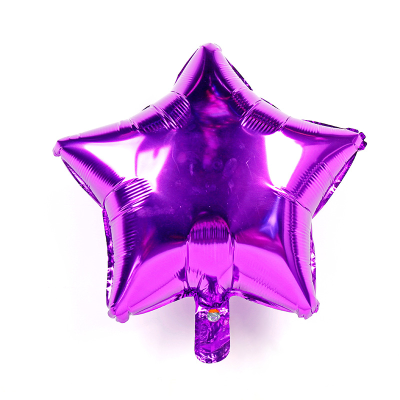 18 pulgadas estrella de cinco puntas amor globo de aluminio Decoración de cumpleaños propuesta de boda decoración estrella globo en forma de corazón