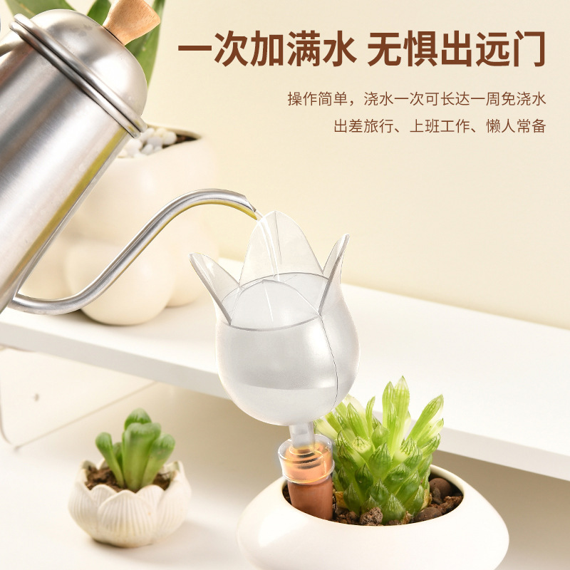 郁金香浇花器懒人自动浇水神器盆栽滴水灌溉【玫瑰盆栽守护者】​|undefined