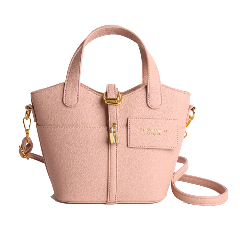 Bolso de mujer nueva moda transfronteriza de un hombro de moda alta sensación de lichi estampado ligero de lujo bolso de cesta de platos image 10