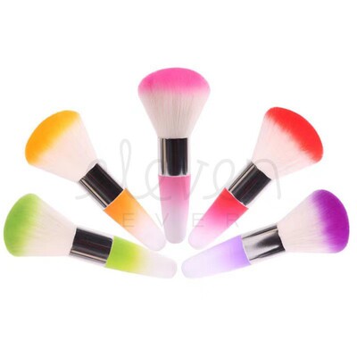 长柄美甲粉尘刷 美甲工具毛刷指甲打磨清洁刷 腮红刷 软毛灰尘刷