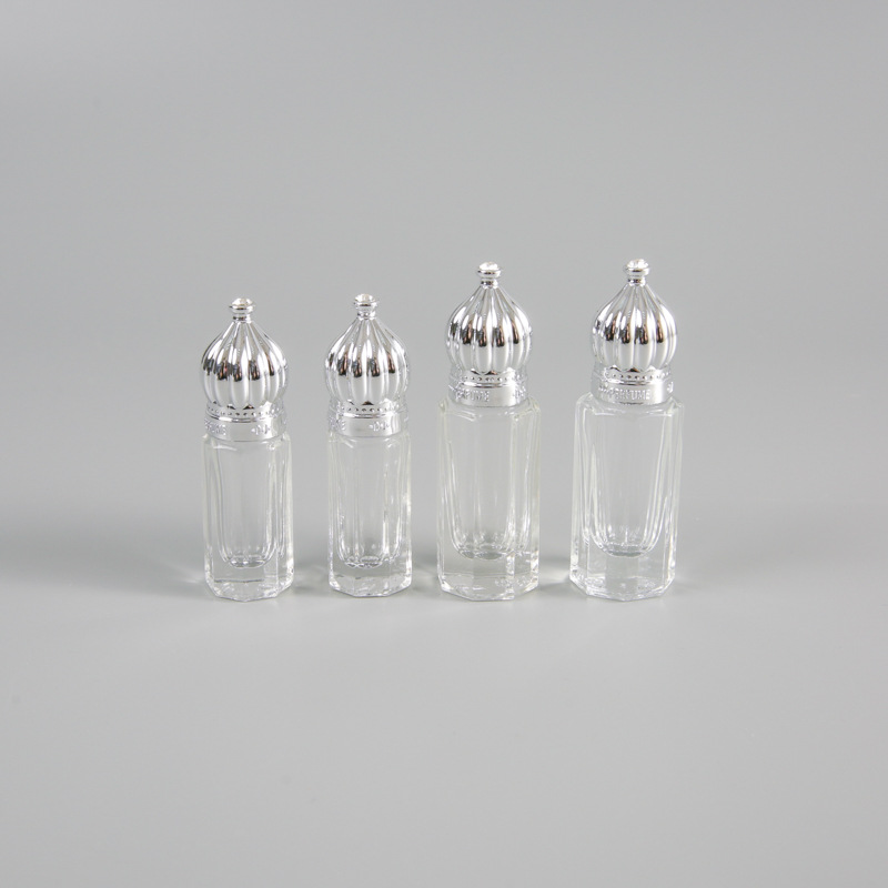 批发现货八角瓶精油滚珠瓶空瓶香水走珠瓶按摩涂抹小样玻璃分装瓶