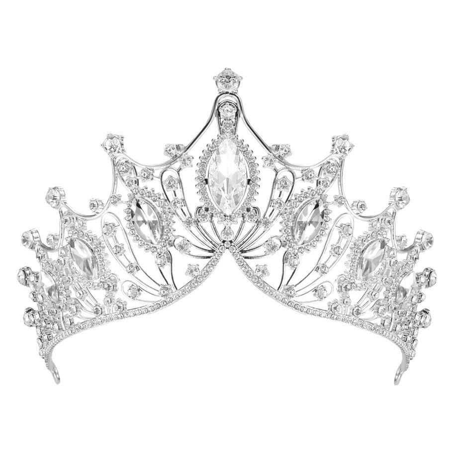 2025 Little Red Book Horse Eye Punta Diamante Corona para el cabello Ins Style Bridal Crown Boda Stage Accesorios para el cabello Fábrica al por mayor