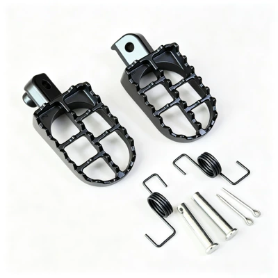 Off-Road Motorcycle Modification Parts, Aluminum Footrests for Small and Medium-Sized Racing Bikes, Pw50 Pw80 Pedal Footrests, Front Footrests