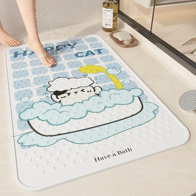 Avtomobil döşəmə paspasları — Mat - blue-bubble-bath-4070cm