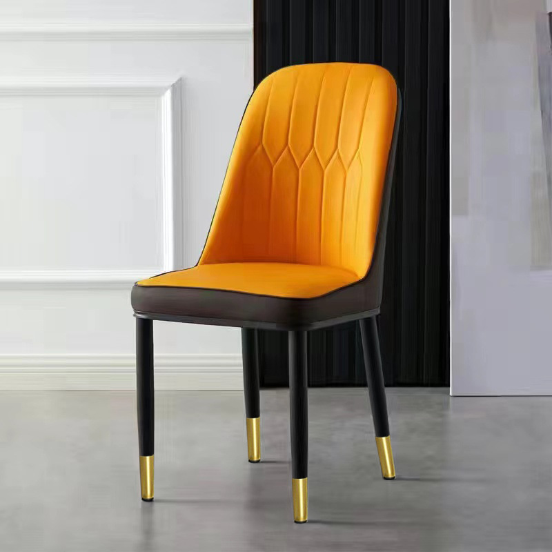 Silla de paquete suave, hotel en casa, silla de recepción de negociación, silla de respaldo de paquete suave simple moderna al por mayor, mesa y silla de comedor de ocio