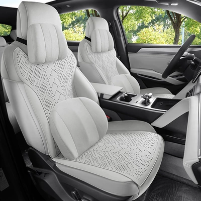 Four Seasons Pad: Seasons Seat Cover 25 Song - light-gray-memory-foam-version-note-the-model-year-rear-split-type
