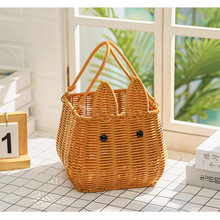 仿藤编织筐创意动物水果篮客厅零食糖果篮现代简约茶几水果架果篮