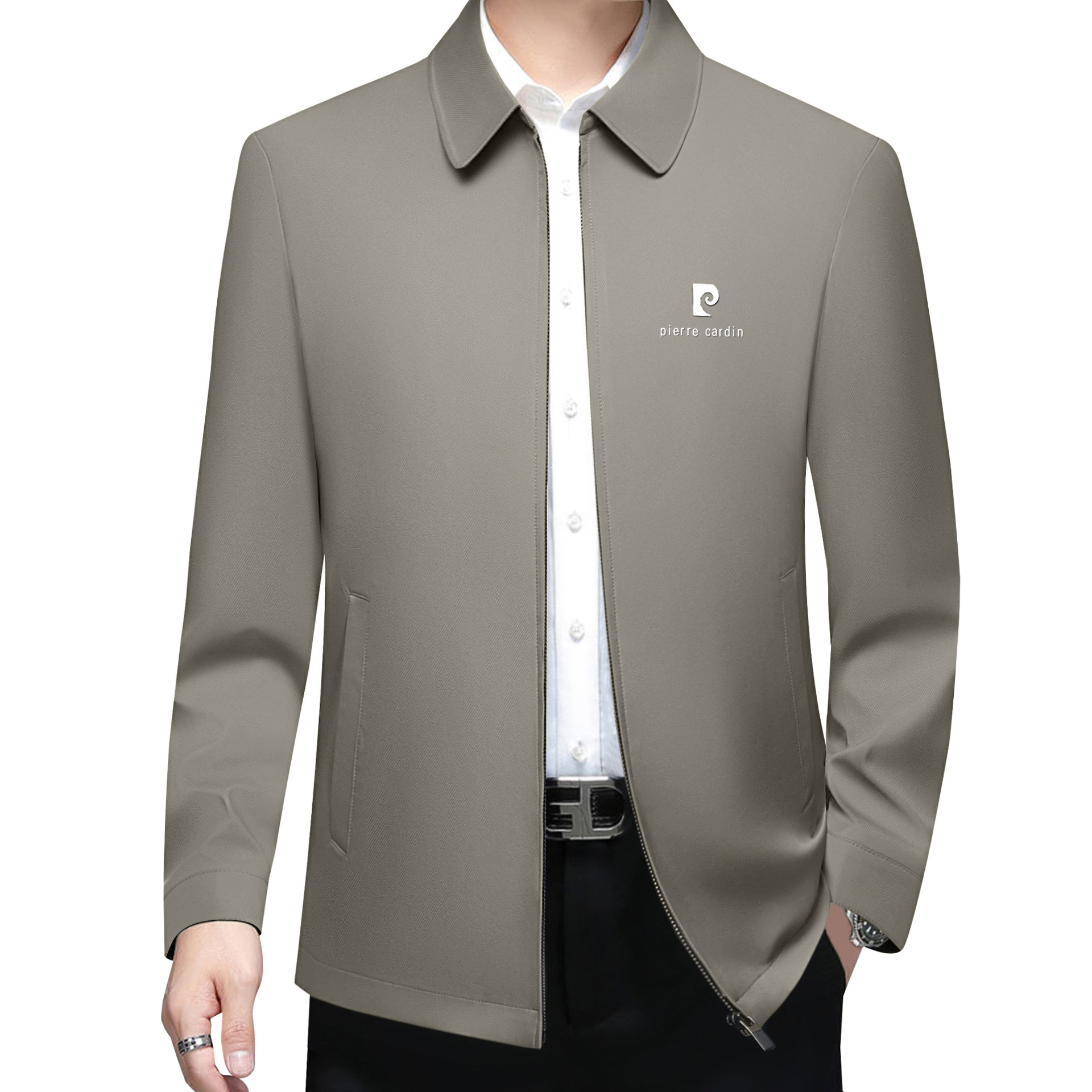 Kişi üçün yaz-payız yaxalıqlı casual gödəkçə, Pierre Cardin