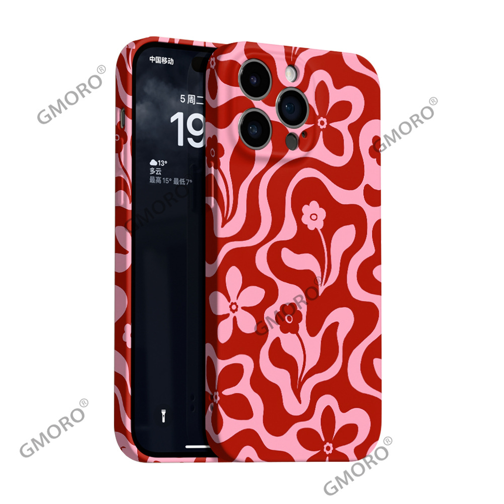 Amazon explosión flor interesante caso de teléfono de Apple 16 agujeros finos caso de película iPhone17 todo incluido caso duro a prueba de caídas