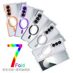 跨境适用三星Z Fold7折叠透明磁吸手机壳GalaxyZ Flip7防摔保护套