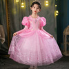 Warm small princess costume, skirt, velvet evening dress, “Frozen”, Japanese and Korean