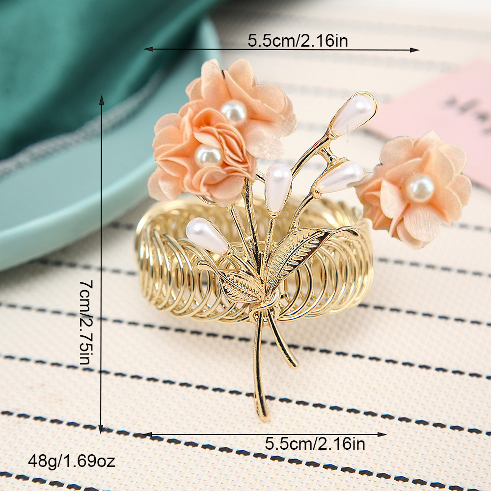 Gardinomtag fransk stil blommig tyg dekorativt tillbehör_voghion.com