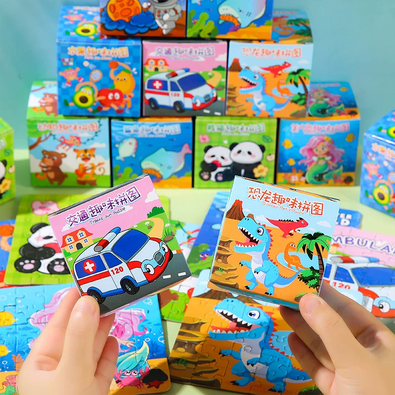 Умная игрушка, мультяшная головоломка, награда для друга, тренировка, раннее образование, 36 штук, подарок на день рождения