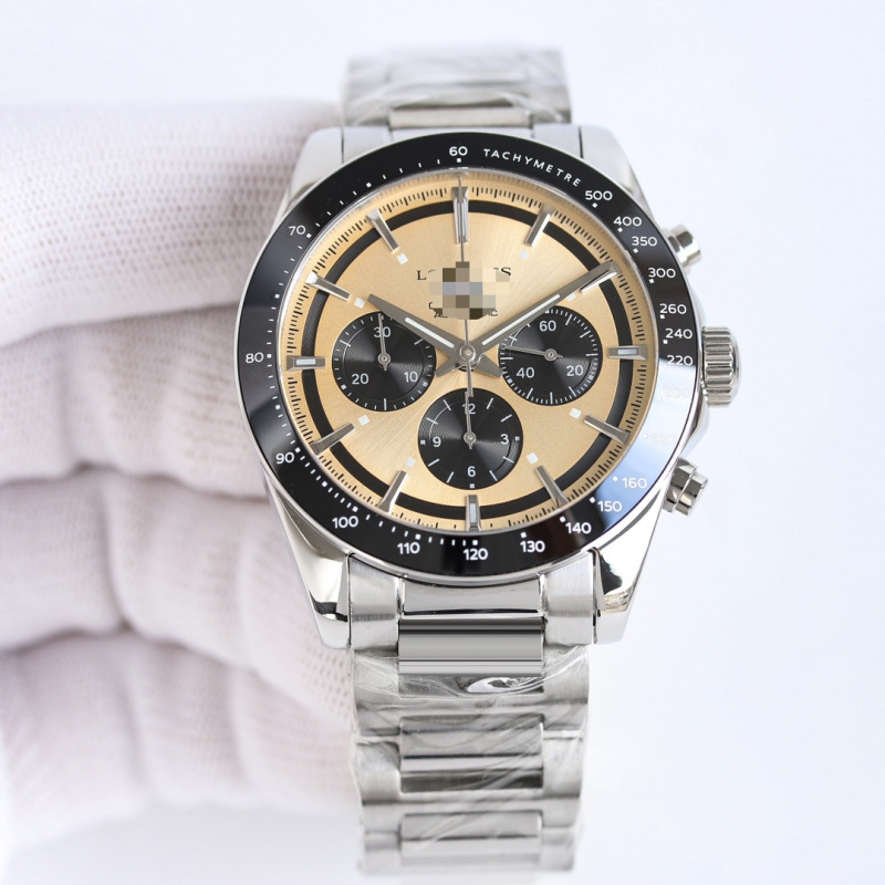 Af Langjia Concas Panda Dial High-Quality Stainless Steel Fashionable Business Gold Mechanical Men's Watch