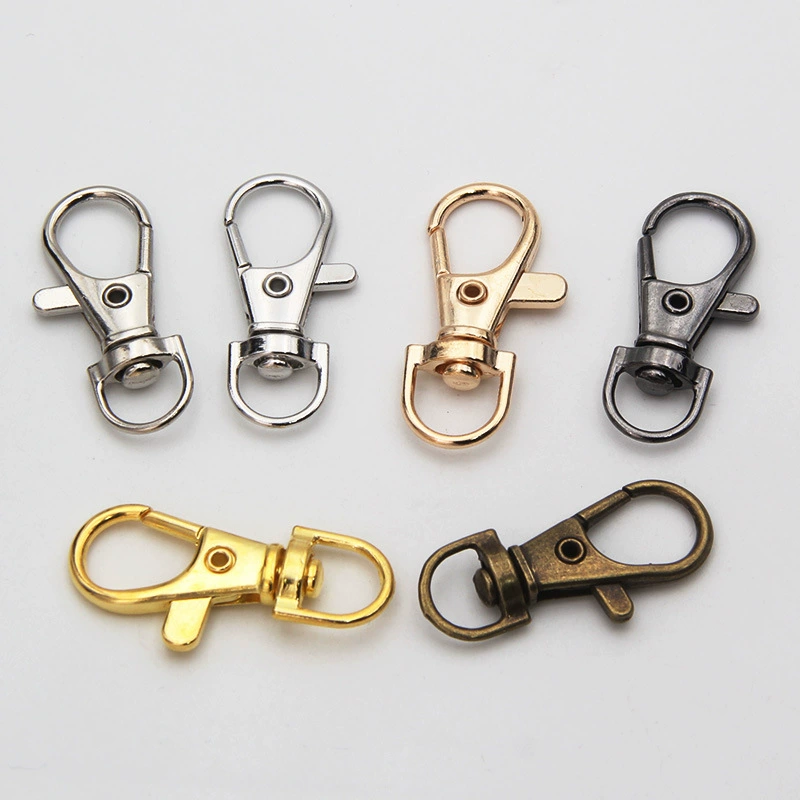 Пятно diy цинковый сплав гальванический золотой круглый хвост собачий кожаный чехол для багажа Вращающееся соединение для ключей