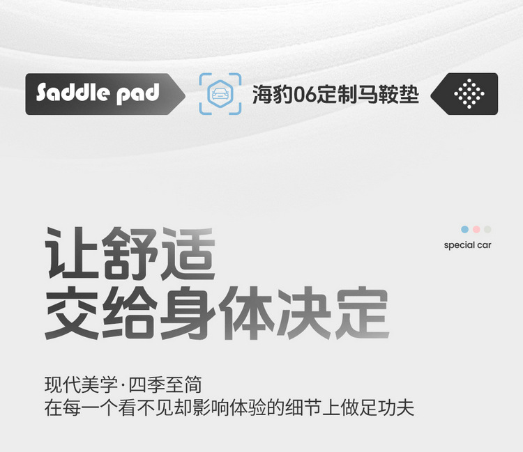 New Model Special Car Seat Cover for Byd Seal 06 Ev Saddle Cushion Car Seat Cushion All Seasons Manufacturer Wholesale