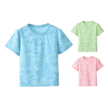 女童儿童t恤网眼透气速干衣短袖宝宝童装男童夏季中小童