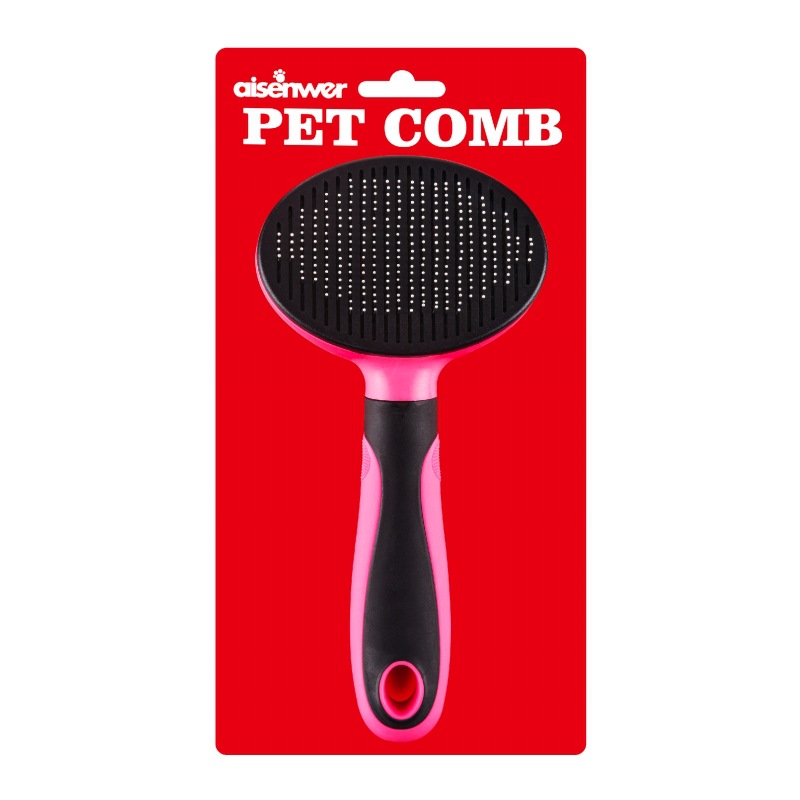 Eisenwell peine para mascotas peine de aguja para eliminar el cabello flotante artefacto de pelo de gato limpiador de pelo de perro peine de perro peine de cepillo de pelo