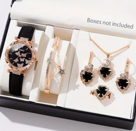 블랙 + 별 팔찌 + 블랙 러브 다이아몬드 액세서리