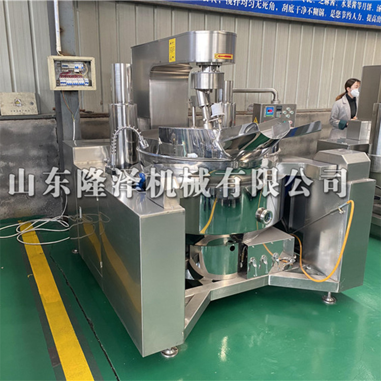 大型立式搅拌燃气炒锅 燃气火锅底料炒锅 商用全燃气冰糖搅拌设备