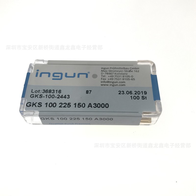 GKS-100 225 150 A2000德国英刚探针INGUN弹簧测试针1.7MM 7爪头
