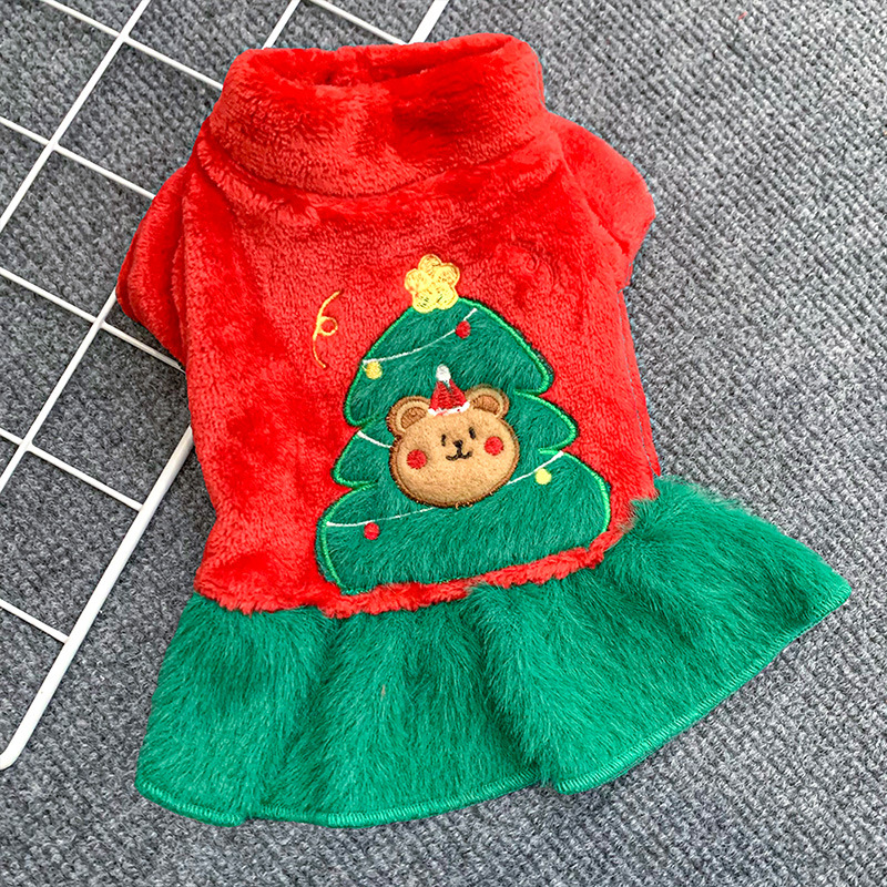 160g Weight Pet Clothing Type Of Pet Supplies 1 Piece Quantity Holiday, Daily, Festival Occasion Polyester Material Christmas Festival Elk Pattern Winter Season Cute Style Cute Polyester Christmas Elk Pet Clothing 9