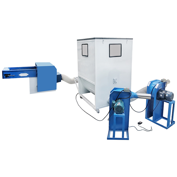 Máquina de soplado de algodón auto-succión, relleno de algodón de seda, almohada de respaldo, soplador de núcleo, máquina de relleno de algodón de fibra, embalaje transfronterizo