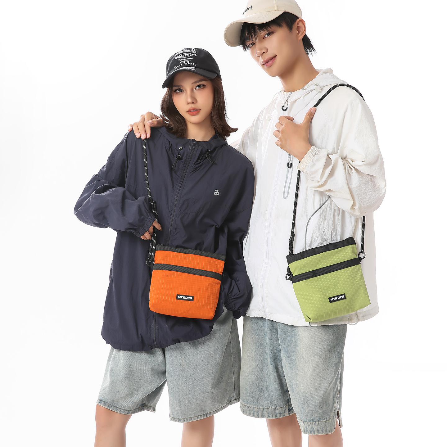 Cross-border lanyard women's bag, outdoor crossbody bag, multifunctional lightweight bag, men's lightweight phone bag, portable small bag for hiking