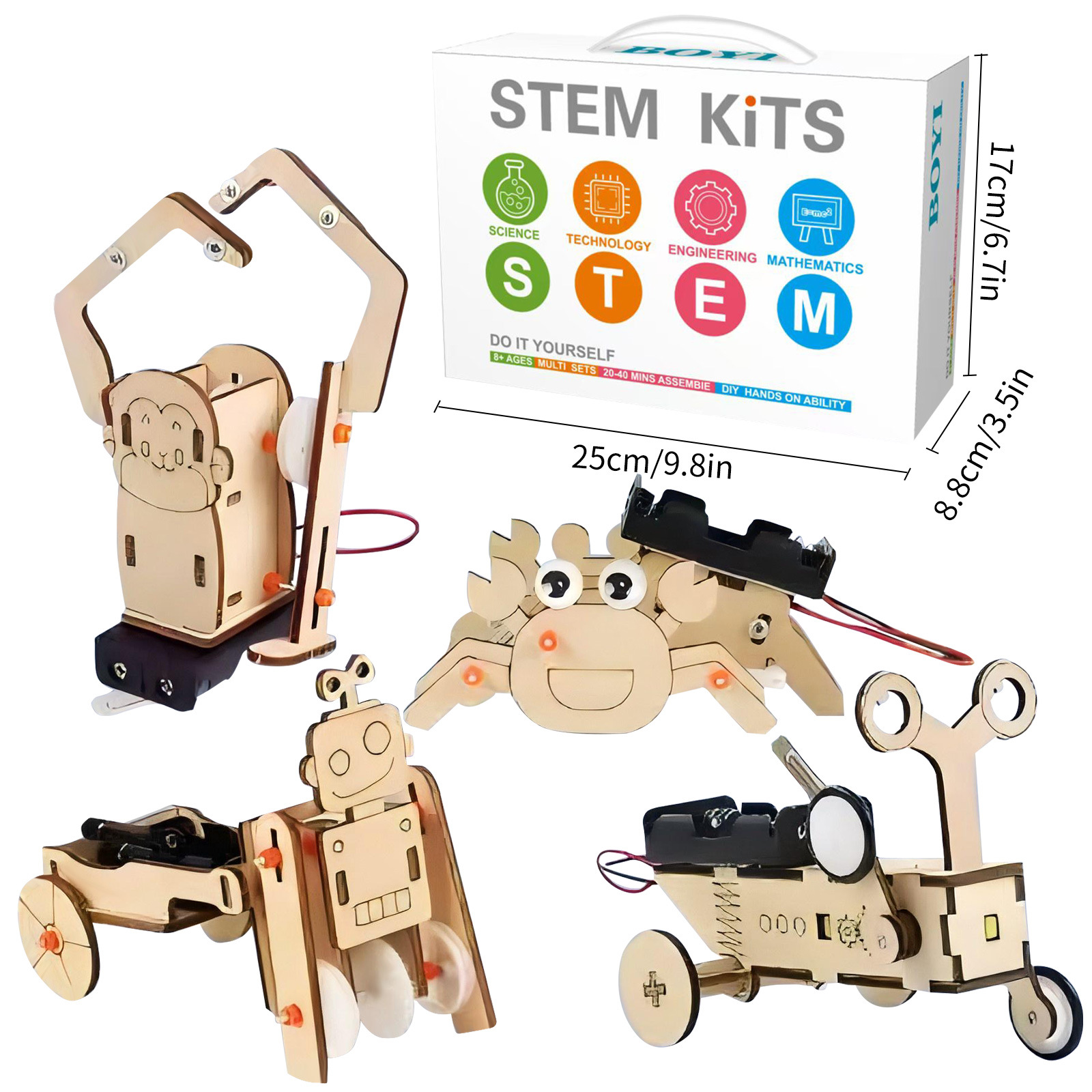 Tecnología transfronteriza pequeña invención física diy manual puzzle conjunto de experimentos científicos juguetes para estudiantes de jardín de infantes