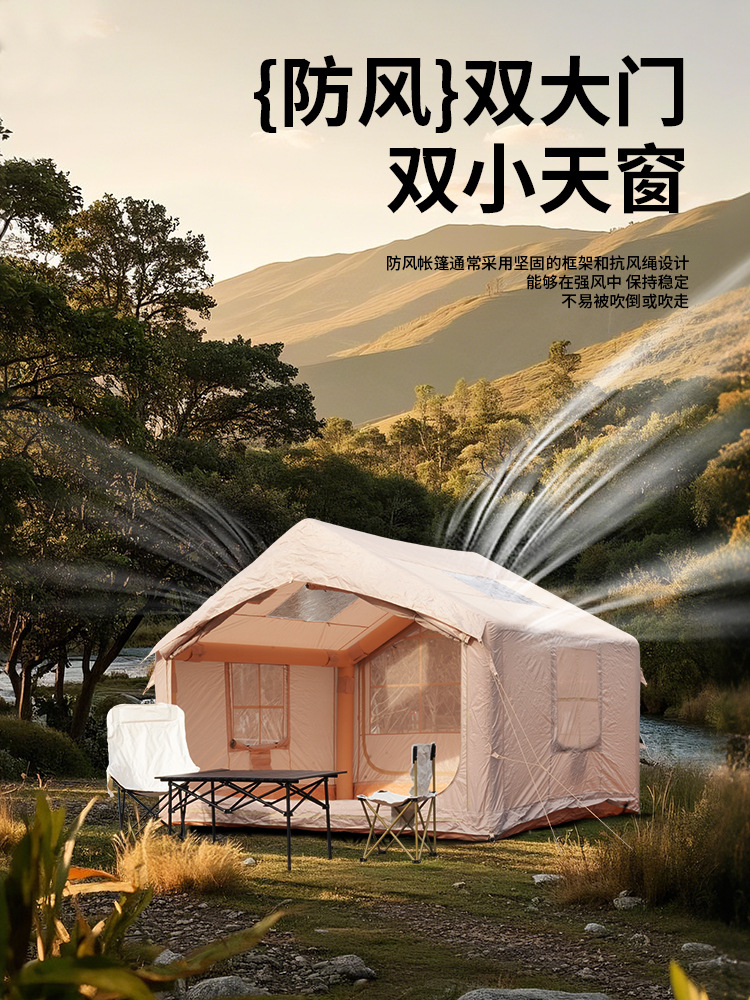 Pengyuan personalizado equipo de conducción autónoma turismo camping al aire libre techo carpa inflable automático 3-4 personas personalizado de fábrica