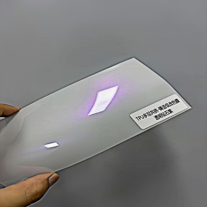 Tpu Car Headlight Color-Changing Film, Flash Diamond Color-Changing Self-Healing Car Light Anti-Scratch Protective Film, Blackened Tail Light Film