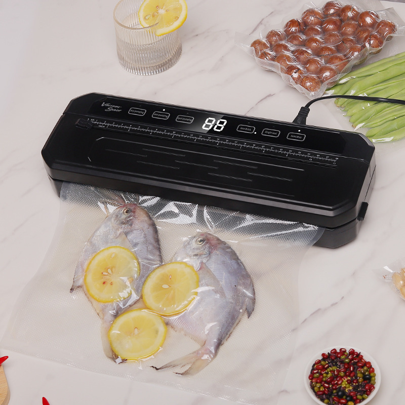 真空封口機乾湿両用自動食品真空機食品鮮度保持プラスチック封口機キッチン小型封口機|undefined