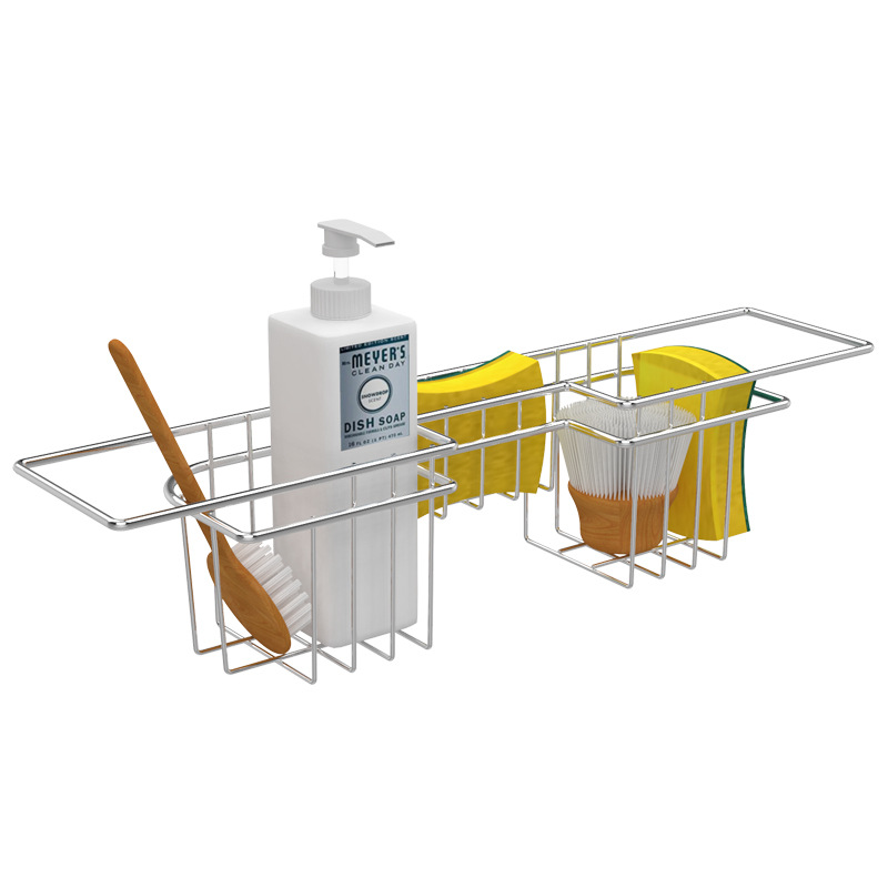 Ou runzhe fregadero de acero inoxidable estante de drenaje fregadero de la cocina cesta de drenaje de almacenamiento multifuncional tazón de almacenamiento plato estante de filtro de agua