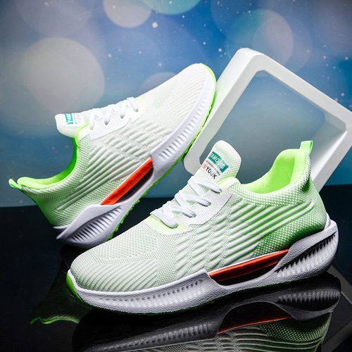  New Four Seasons Couple Shoes Feiwei Breathable Mesh Shoes Men's Thick-Soled Sports Shoes Men's and Women's Trendy Shoes