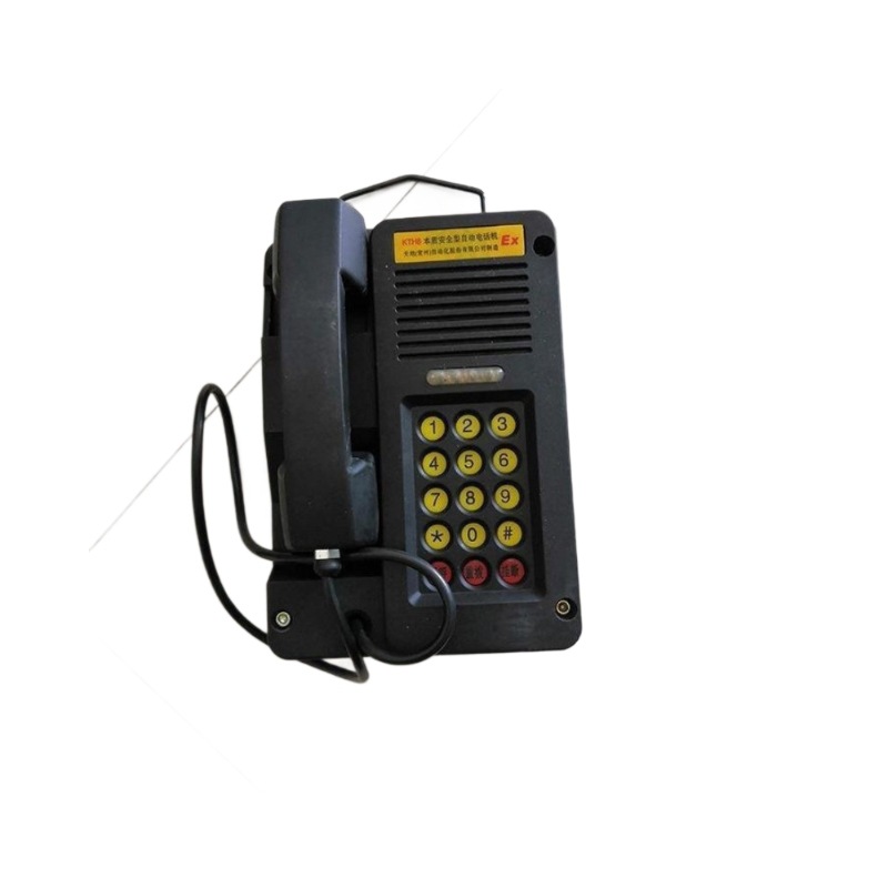 teléfono a prueba de explosiones de seguridad intrínseca para uso en la mina con instalación conveniente de comunicación subterránea y señal estable de sonido claro