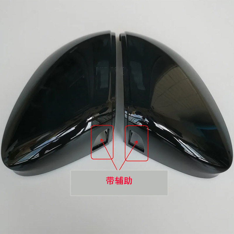 Suitable for Volkswagen Golf 8 MK8 side wing rearview mirror cover rear mirror housing cover bright black decoration