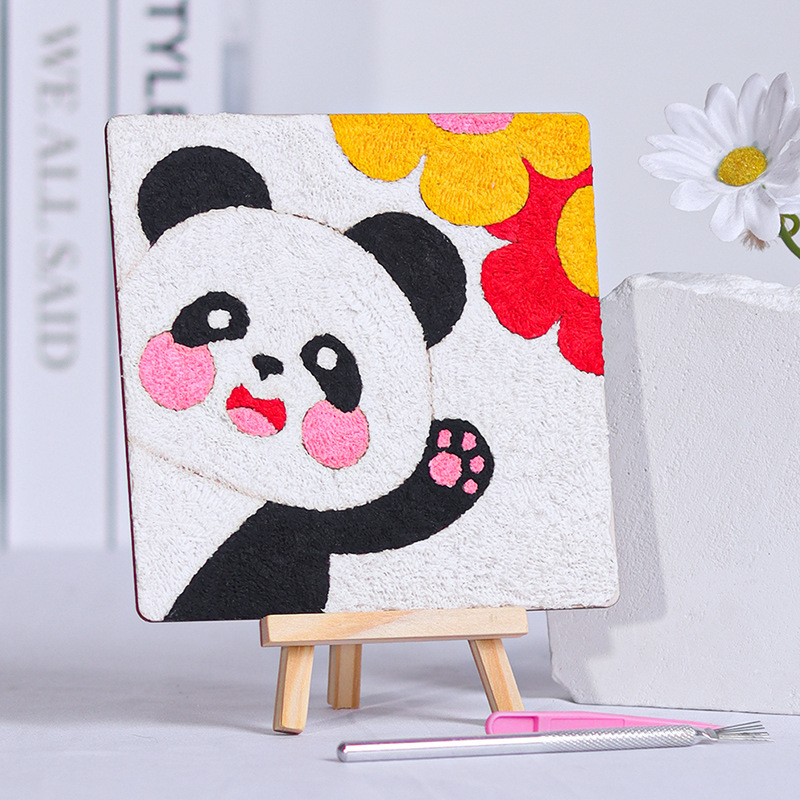 紙パルプ絵画、手作りのドット絵、DIY素材パッケージ、着色絵画、装飾テクスチャ、紙パルプ充填絵画、クリエイティブな漫画絵画|undefined
