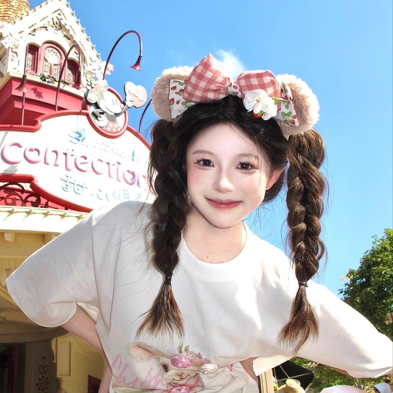 2025年新作リボンリナベルヘアバンド、女性用高頭髪ヘアピンヘッドバンド、写真撮影用外着用、シャーリーローズヘッドバンド|undefined