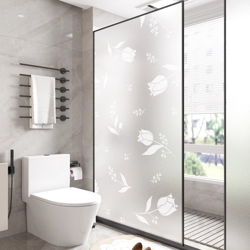 Window Anti-peep Frosted Glass Film Transparent Opaque Bathroom Partition Film Anti-peep Anti-walk Privacy Sticker