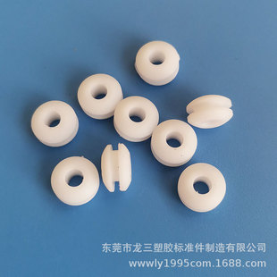 Longsan factory supply inner diameter 3.0 silicone protective coil Milky White R-3-1.5 double-sided sealed outlet wire cover