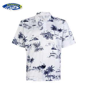 Factory Customized Palm Wave Polo Shirt Summer Men's Short-Sleeved T-Shirt 2020 Half-Sleeved Men's Clothing Lapel Trendy Style