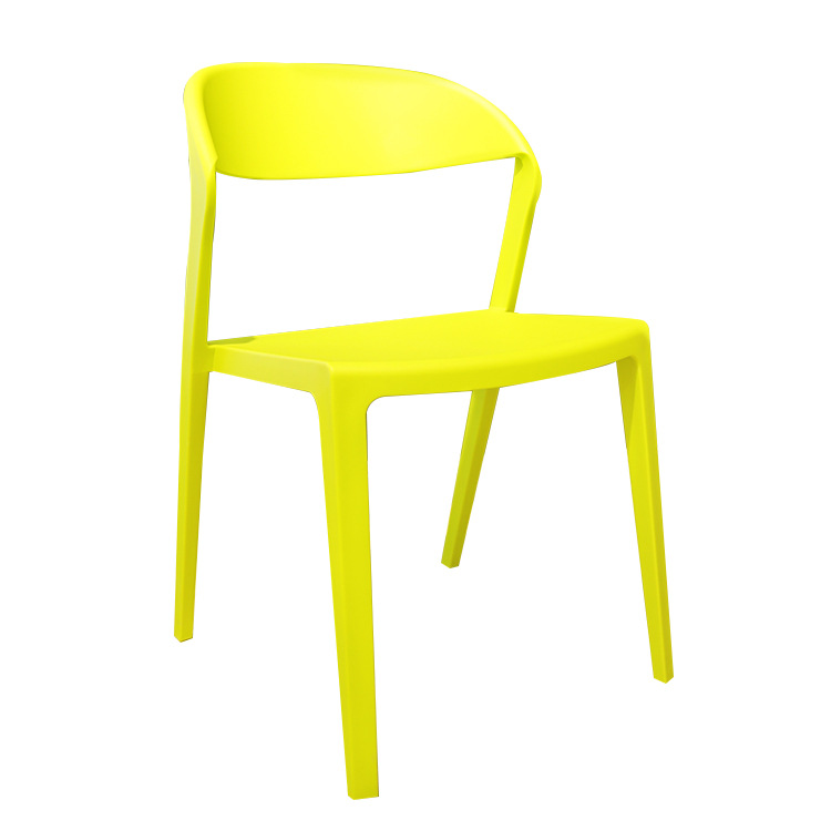 Sillas de comedor caseras de plástico grueso se pueden apilar para sentarse cómodamente mesa y silla de comedor nórdica diseñador de taburetes creativos