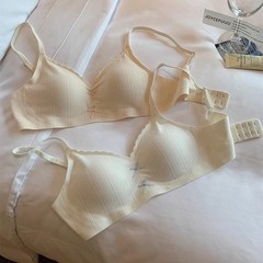 オリジナル下着女性の小さな胸プッシュアップ 2025 新しいスタイルノンワイヤーブラジャーたるみ防止胸縮小女の子夏薄いスタイル