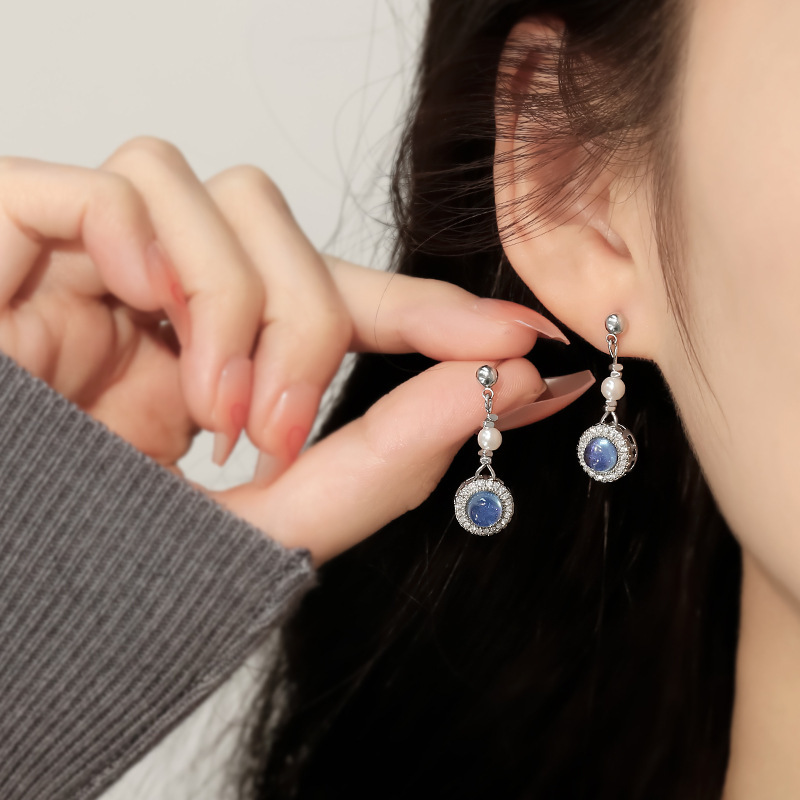 아쿠아마린 귀걸이