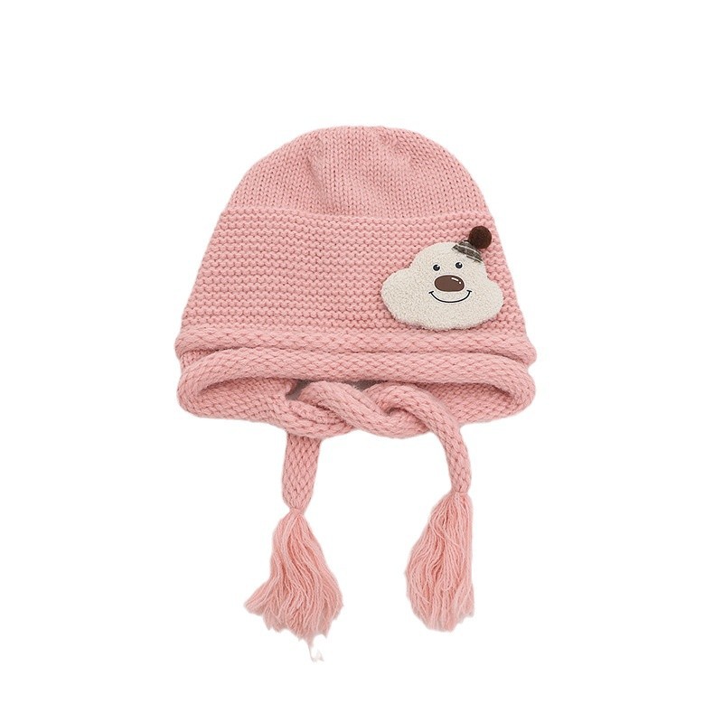 Sombreros infantiles otoño y invierno nuevos bonitos multicolor caliente para hombres y mujeres bebés sombreros de lana a prueba de viento