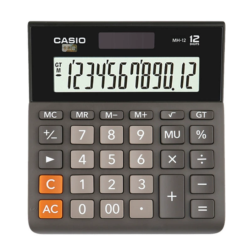 CASIO/Casio MH/DH-12 бизнес широкоформатный финансовый офисный калькулятор, маленький-средний электронный компьютер
