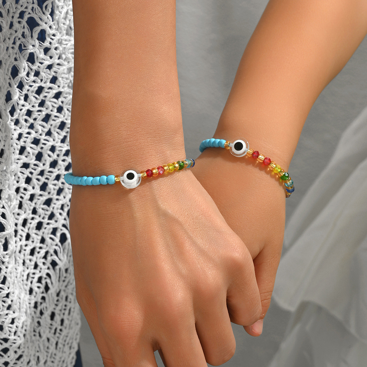 Lucky Evil Eye Red String Bracelet Protection Beaded Jewellery_voghion.com