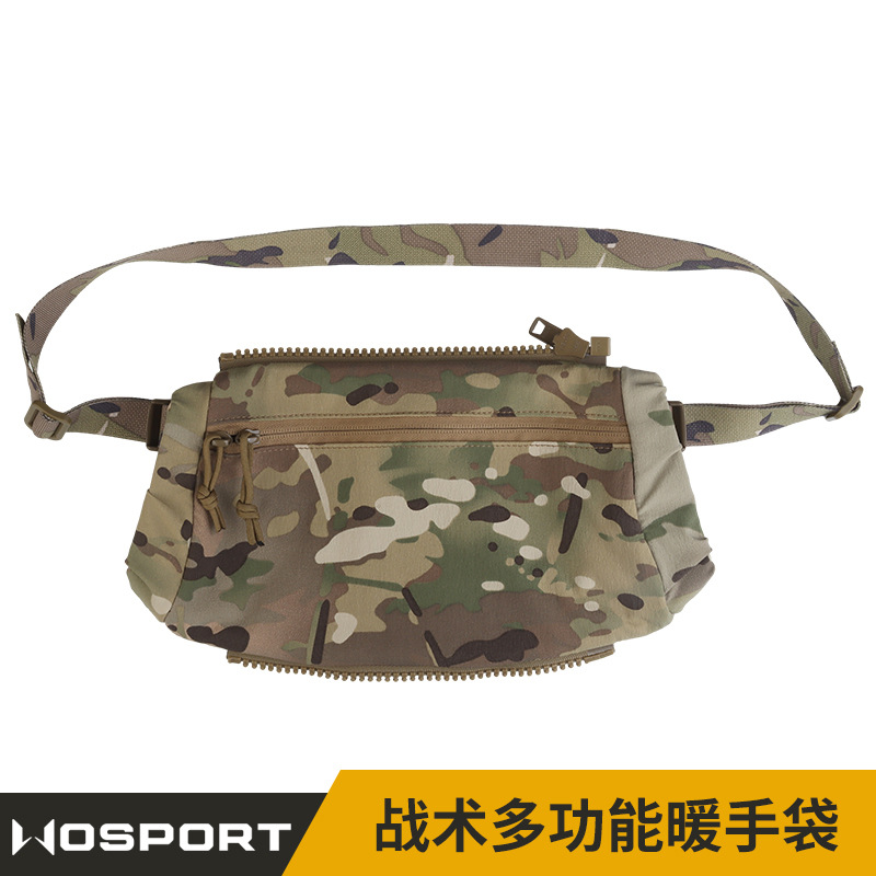 Wosport Tactical Multifunctional Camouflage Ipsc Shooting Training Coldproof Zippered Storage Hand Warmer Bag